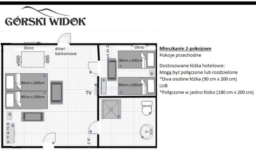 Gorski Widok Karpacz Apartamenty I Pokoje- Salon Kominkowy Cameră foto